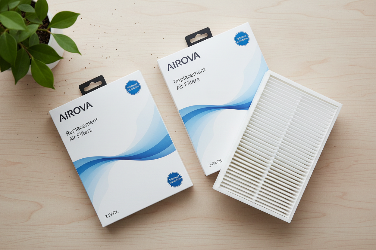 AIROVA Replacement Filter flat lay